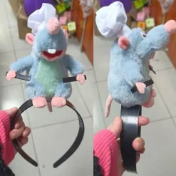 Remy Ratatouille Hårbånd/ Akselsiddende Kok Remy Plyslegetøj Hårbånd Halloween Kostume Hovedbeklædning Rotte Hår Bøjle