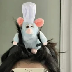 Remy Ratatouille Hårbånd/ Axel-siddende Chef Remy Plyslegetøj Hårbånd Halloween Kostume Hovedbeklædning Rat Hair Hoop