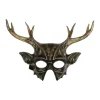 Rensdyr Horn Maske Halloween Cosplay Maske Dyremaske Maskerade Maske Festmaske Aftenbal Maske til Kvinder Mænd