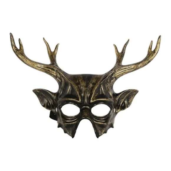 Rensdyr Horn Maske Halloween Cosplay Maske Dyremaske Maskerade Maske Festmaske Aftenbal Maske til Kvinder Mænd