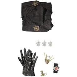 Resident Evil: Bela Dimitrescu Vampyrdam Cosplay kostume Bela Kjole+Paryk sæt Kun Paryk{FY} Only Wig One Size