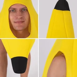 Rolig Banan Frugt Kostume Banan Kostume Voksen Unisex One Size Halloween Udklædning[GPA]