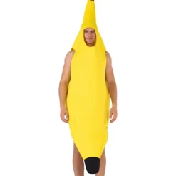 Rolig Banan Frugt Kostume Banan Kostume Voksen Unisex One Size Halloween Udklædning[GPA]