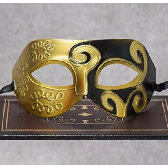 Romersk Græsk Maske til Mænd - Venetianske Masker - Maskerade Maske - Halloween Kostume