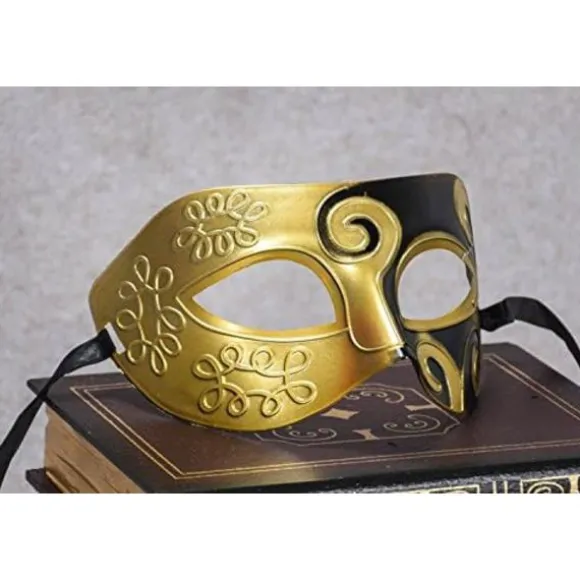 Romersk Græsk Maske til Mænd - Venetianske Masker - Maskerade Maske - Halloween Kostume