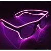 Rosa Trådløse Lysende Briller, LED Briller EL Lys Lumino