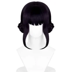 Rumi Cosplay Paryk Syntetisk Hår Extensions Hestehale til Hverdagsbrug - WELLNGS Black purple Zoey