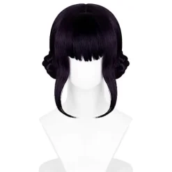 Rumi Devil Hunter Kostume Paryk - Realistisk Anime Rolle-Spil Paryk - Velegnet til Cosplay Begivenheder Black purple Zoey