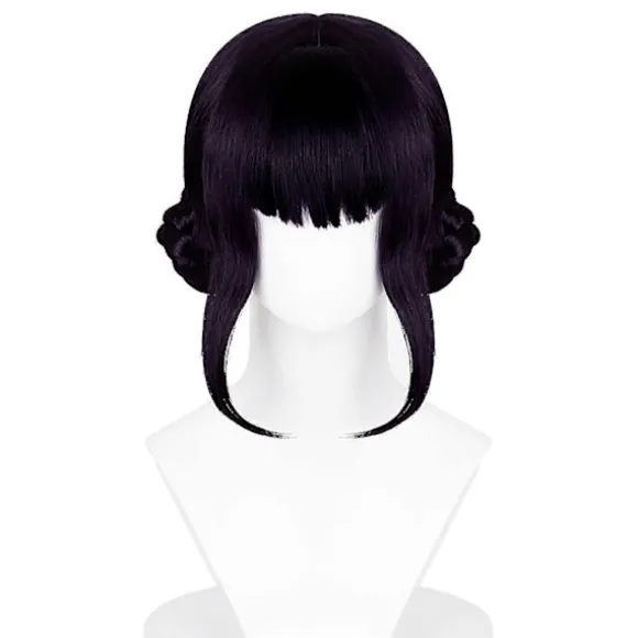Rumi Devil Hunter Kostume Paryk - Realistisk Anime Rolle-Spil Paryk - Velegnet til Cosplay Begivenheder Black purple Zoey