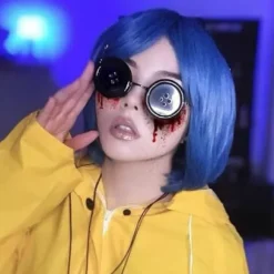 Runde Briller Knapbriller Falske Øjne Cosplay Halloween Tilbehør-FA- A
