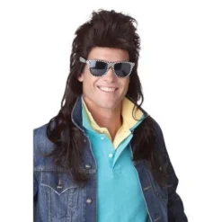 80s Rockperuk Halloween Brown one size