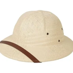 Safarihjelm til voksne – Fransk beige kostumehjelm - Opdagelsesrejsende - Eventyr - Tropehjelm
