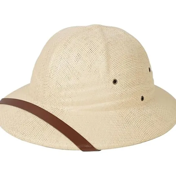 Safarihjelm til voksne – Fransk beige kostumehjelm - Opdagelsesrejsende - Eventyr - Tropehjelm