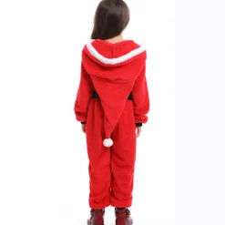 Santa-Hættetrøje Julepyjamas til Voksen Barn Girl M