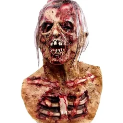 Scary Walking Monster Mask Død Zombie Scary Halloween Costume Party Full Latex Cosplay Props Voksen