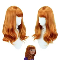 Scooby Daphne film paryk naturlig til Halloween-fest