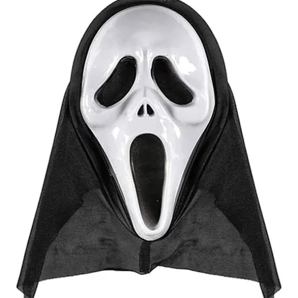 Scream Maske til Halloween Kostume Lavet af Holdbart Hårdt Materiale til Voksne til Skræmmende Filmkostume, Ghost Face Halloween Spøgelsesmaske, One Size | Fyndiq