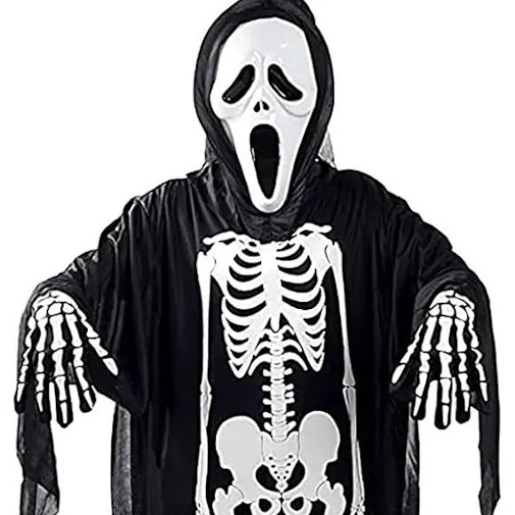 Scream Maske til Halloween Kostume Lavet af Holdbart Hårdt Materiale til Voksne til Skræmmende Filmkostume, Ghost Face Halloween Spøgelsesmaske, One Size | Fyndiq