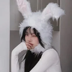 Sød Kaninhat Øre Hårbånd Kasket Kanin Cosplay Foto Props Sjove Props Blød Nyhed Klæd Dig Ud Party Events Kostume