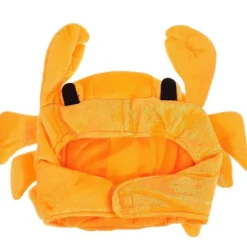 Sød Krabbehat til Cosplay Design Orange 39x30cm Fotorekvisit 1 stk