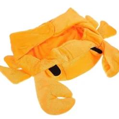 Sød Krabbehat til Cosplay Design Orange 39x30cm Fotorekvisit 1 stk