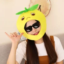 Sød Plys Citron Pandebånd Hat Foto Rekvisitter Plys Pandebånd