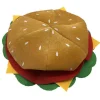 Sød Sjov Fastfood Fancy Hat Hamburger Hovedbeklædning Hue Sød Hovedbeklædning Hue til Ven Fødselsdag Tema Fest Kostume