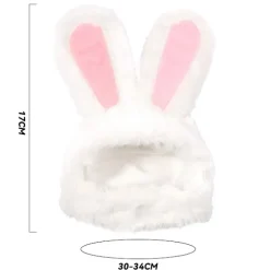 Sødt kostume kaninhat med ører til katte og små hunde, festkostume, påske kæledyrstilbehør, hovedbeklædning