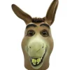 Æsel Maske, Halloween Shrek Æsel Hoved Maske, Nyhed Deluxe Kostume Fest Cosplay Latex Dyr Hoved Maske til Voksen