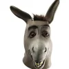 Æselmaske Dyremaske Kostumefest Cosplay Latexmaske til Halloweenfest Rekvisitter