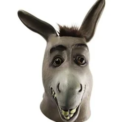 Æselmaske Dyremaske Kostumefest Cosplay Latexmaske til Halloweenfest Rekvisitter