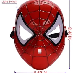Selvlysende Spider-Man Maske med LED-øjne til børn [JUN]