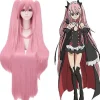 Seraph Of The End Clulu Paryk Dronning Af Cépesi Loli Grå-pink Kæber Klemme Cos Paryk