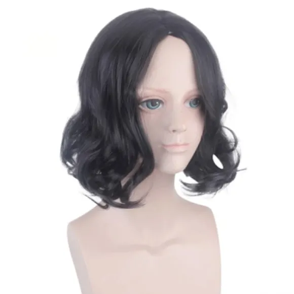 Severus Snape Sort Hår Krøllet Cosplay Paryk Kostumer Profes