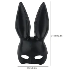 Sexede kaninører maske kanin lange ører maske Halloween maskerade kostume rekvisitter
