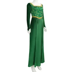 Shrek Cosplay-kostume Anime Prinsesse Grøn Kjole Fiona Kjole Shrek Cosplay-kostume Kvinder Sexet Fløjl Halloween Karneval Tøj XL{FY} XL wig