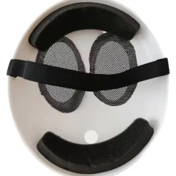 Shy Guy Maske til Halloween Cosplay – Hvid Fuld Ansigt Anime Maske Kostume til Mænd og Drenge, Sjov Rekvisit (FMY)
