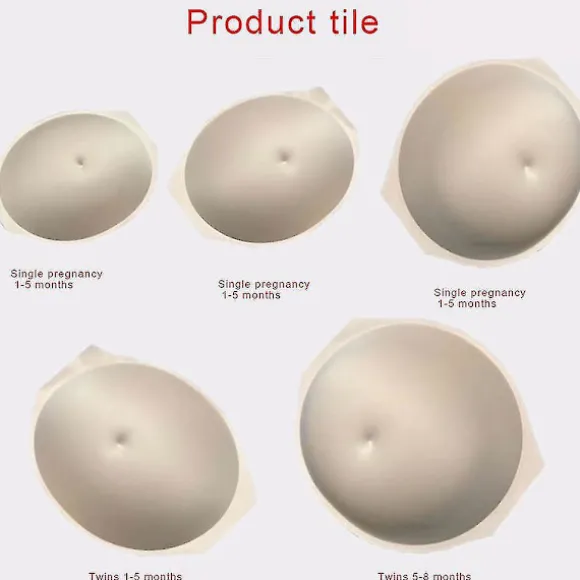 Simuleret gravid mave Tummy Bump skuespiller Cosplay rekvisitter åndbar scene performance