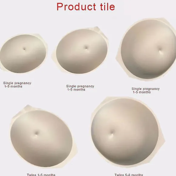 Simuleret Gravid Mave Tummy Bump Skuespiller Cosplay Rekvisitter Åndbar Sceneoptræden