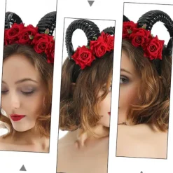 Simuleret horn pandebånd Halloween kostumer til fotorekvisitter Costu