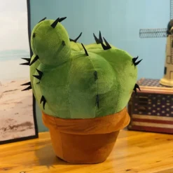 Simuleret kaktus ornament 37cm plyslegetøj kaktus dukke dukke hjem gave