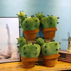 Simuleret kaktus ornament 37cm plyslegetøj kaktus dukke dukke hjem gave