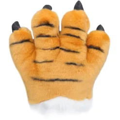 Simulering Dyre Klo Handsker Sød Tiger Klo Plys Handsker Varulv Kostume HandskerGul