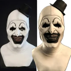 Sjæleknusende klovnemaske Halloween makeup prom rekvisitter latex horror