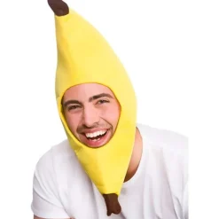 Sjov Banan Gul Hat til Voksne - Unisex Kostume