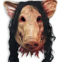 Sjov dyremask med hår Halloween Cosplay Scary Latex Mask Kostumefest none