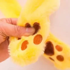 Sjov Pikachu-hat med plys, ørebevægelse, hop, cosplay-kostumer