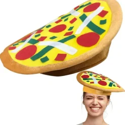 Sjov Pizza Hat, 1 stk., sjove Halloween kostume tilbehør, pizza