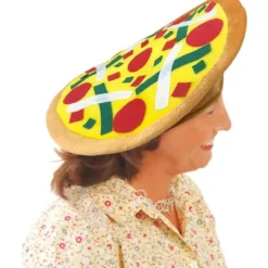 Sjov Pizza Hat, 1 stk., sjove Halloween kostume tilbehør, pizza