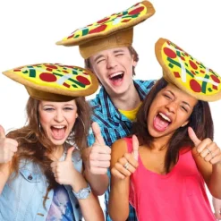 Sjov Pizza Hat, 1 stk., sjove Halloween kostume tilbehør, pizza